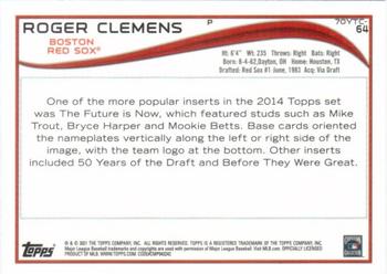 2021 Topps - 70 Years of Topps Baseball Chrome (Series 1) #70YTC-64 Roger Clemens Back