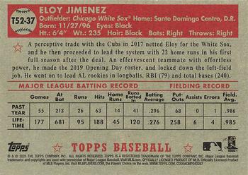2021 Topps - 1952 Topps Redux #T52-37 Eloy Jimenez Back