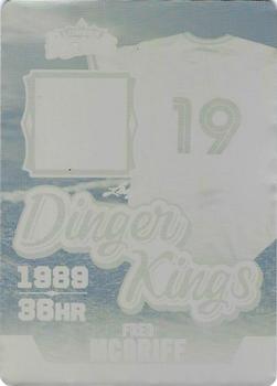 2020 Leaf Lumber Kings - Dinger Kings Relics Printing Plates Yellow #DK-07 Fred McGriff Front