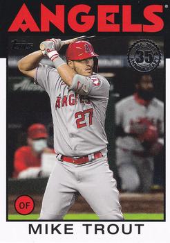 2021 Topps - 1986 Topps Baseball 35th Anniversary (Series One) #86B-1 Mike Trout Front