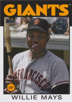2021 Topps - 1986 Topps Baseball 35th Anniversary (Series One) #86B-2 Willie Mays Front