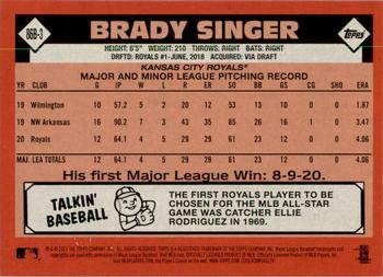 2021 Topps - 1986 Topps Baseball 35th Anniversary (Series One) #86B-3 Brady Singer Back