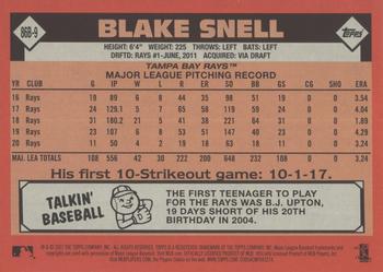 2021 Topps - 1986 Topps Baseball 35th Anniversary (Series One) #86B-9 Blake Snell Back