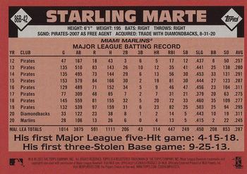 2021 Topps - 1986 Topps Baseball 35th Anniversary (Series One) #86B-42 Starling Marte Back