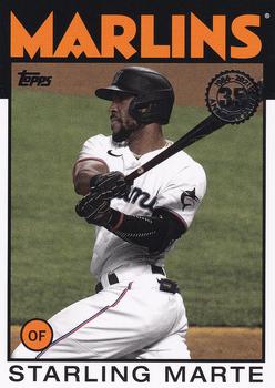 2021 Topps - 1986 Topps Baseball 35th Anniversary (Series One) #86B-42 Starling Marte Front