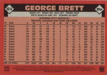 2021 Topps - 1986 Topps Baseball 35th Anniversary (Series One) #86B-48 George Brett Back