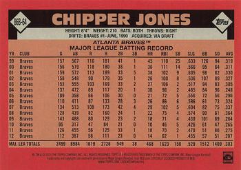 2021 Topps - 1986 Topps Baseball 35th Anniversary (Series One) #86B-64 Chipper Jones Back