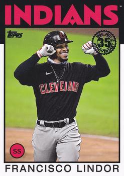 2021 Topps - 1986 Topps Baseball 35th Anniversary (Series One) #86B-66 Francisco Lindor Front