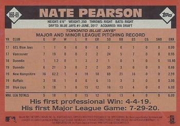 2021 Topps - 1986 Topps Baseball 35th Anniversary (Series One) #86B-69 Nate Pearson Back
