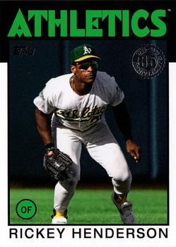 2021 Topps - 1986 Topps Baseball 35th Anniversary (Series One) #86B-80 Rickey Henderson Front