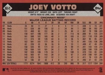 2021 Topps - 1986 Topps Baseball 35th Anniversary (Series One) #86B-81 Joey Votto Back