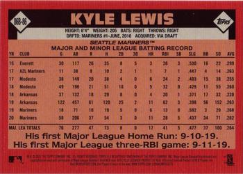 2021 Topps - 1986 Topps Baseball 35th Anniversary (Series One) #86B-86 Kyle Lewis Back