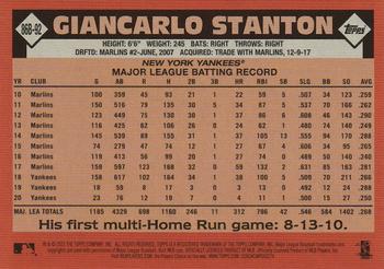 2021 Topps - 1986 Topps Baseball 35th Anniversary (Series One) #86B-92 Giancarlo Stanton Back