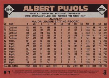 2021 Topps - 1986 Topps Baseball 35th Anniversary (Series One) #86B-93 Albert Pujols Back
