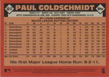 2021 Topps - 1986 Topps Baseball 35th Anniversary (Series One) #86B-97 Paul Goldschmidt Back