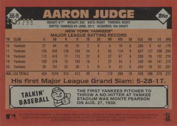 2021 Topps - 1986 Topps Baseball 35th Anniversary Black (Series One) #86B-99 Aaron Judge Back