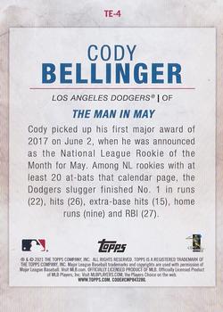 2021 Topps - Cody Bellinger Highlights #TE-4 Cody Bellinger Back
