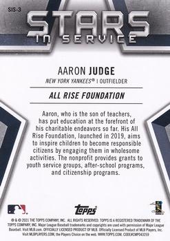 2021 Topps - Stars in Service #SIS-3 Aaron Judge Back