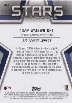 2021 Topps - Stars in Service #SIS-4 Adam Wainwright Back