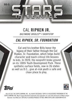 2021 Topps - Stars in Service #SIS-5 Cal Ripken Jr. Back