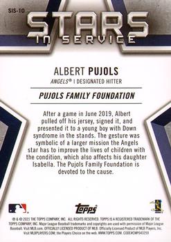2021 Topps - Stars in Service #SIS-10 Albert Pujols Back