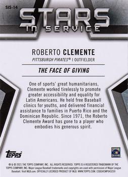 2021 Topps - Stars in Service #SIS-14 Roberto Clemente Back