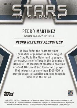 2021 Topps - Stars in Service #SIS-15 Pedro Martinez Back