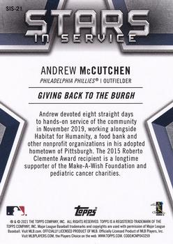2021 Topps - Stars in Service #SIS-21 Andrew McCutchen Back
