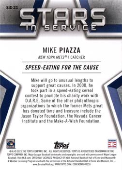 2021 Topps - Stars in Service #SIS-23 Mike Piazza Back