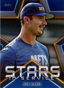 2021 Topps - Stars in Service Blue #SIS-9 Pete Alonso Front