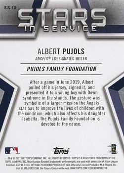 2021 Topps - Stars in Service Platinum Anniversary #SIS-10 Albert Pujols Back