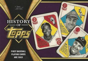 2021 Topps - The History of Topps #HOT-2 First Baseball Playing Cards Are Sold Front