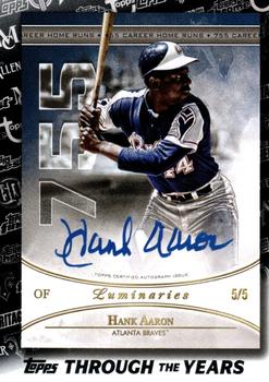 2021 Topps - Topps Through the Years Black #TTY-15 Hank Aaron Front