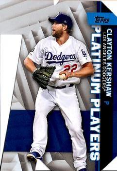 2021 Topps - Platinum Players Die Cut Blue #PDC-9 Clayton Kershaw Front