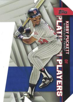 2021 Topps - Platinum Players Die Cut Blue #PDC-49 Kirby Puckett Front