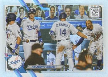 2021 Topps - Rainbow Foil #201 Los Angeles Dodgers Front