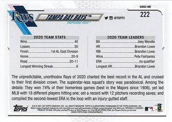 2021 Topps - Rainbow Foil #222 Tampa Bay Rays Back