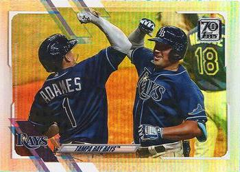 2021 Topps - Rainbow Foil #222 Tampa Bay Rays Front
