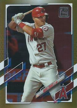 2021 Topps - Gold Foil #27 Mike Trout Front