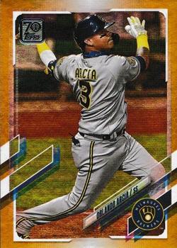 2021 Topps - Gold Foil #91 Orlando Arcia Front