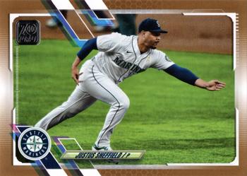 2021 Topps - Gold #6 Justus Sheffield Front