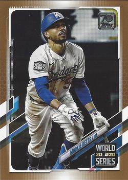 2021 Topps - Gold #15 Mookie Betts Front