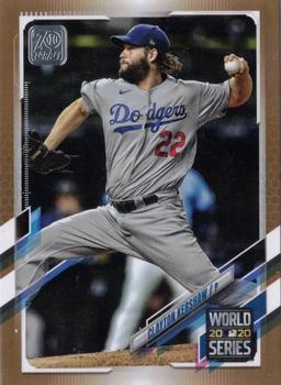 2021 Topps - Gold #179 Clayton Kershaw Front