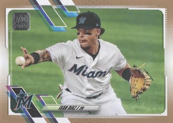 2021 Topps - Gold #364 Isan Diaz Front