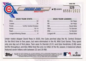 2021 Topps - Gold #529 Chicago Cubs Back