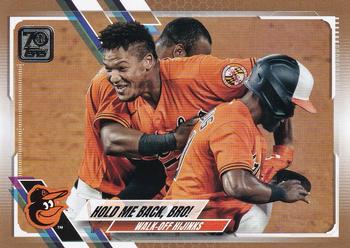 2021 Topps - Gold #578 Hold Me Back, Bro! Front
