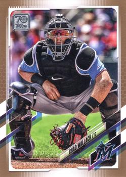 2021 Topps - Gold #593 Chad Wallach Front