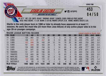 2021 Topps - Father's Day Blue #453 Starlin Castro Back