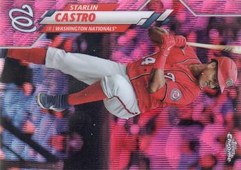 2020 Topps Chrome Update - Pink Wave #U-42 Starlin Castro Front