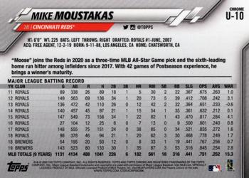 2020 Topps Chrome Update - Pink #U-10 Mike Moustakas Back